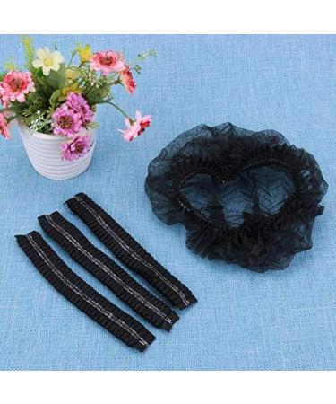 100pcs Tvoip Disposable Cap Hair Net Bouffant Cap - Black - Anti Dust Non-Woven Head Cover for Hair Protection - Buy Online on SooperMarket.com