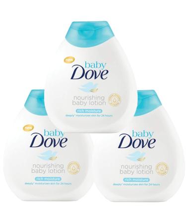 Dove Baby Sensitive Moisture Nourishing Baby Lotion, Fragrance Free - 6.76 Fl Oz / 200 mL x Pack of 3