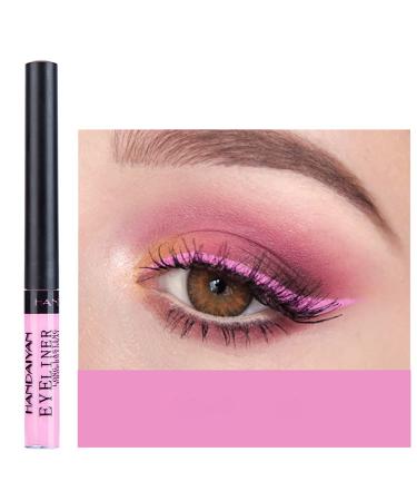 DekRion Liquid Eyeliner  Matte Colored Eyeliners Pink Eyeliner  White Black Red Brown Green Purple Waterproof High-pigmented Colorful Eyeliners Eye Makeup  1PC Pink 02Pink