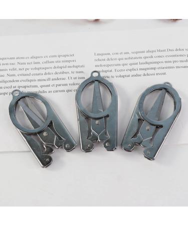 Buy Foldable Stainless Steel Eyebrow Scissors & Nose Hair Trimmer - Perfect Beauty Tool for Beard Mustache & Eyelash Care | International Shipping - Buy Online on SooperMarket.com