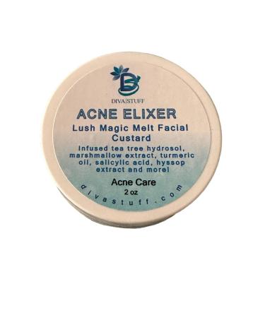 Diva Stuff Acne Facial Elixir Magically Melts Into the Skin High Water Content With Hyaluronic Acid to Help Keep Acne Prone Skin Moisturized Yet Clear