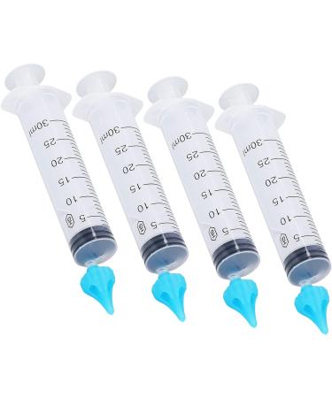 Portable Ear Irrigation Syringe Set - 4pcs Flared Head Soft Tip 20ml 30ml - Buy Online on SooperMarket.com