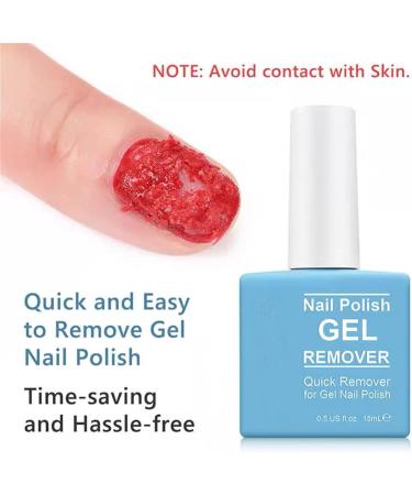 Gel Nail Polish Remover - Safe & Easy Quick Gel Polish Remover For UV Plastic Acrylic Natural Nails etc 2-3 Min Time-Saving And Hassle-Free Non-Irritating Gel Remover Nail Varnish Remover - Buy Online on SooperMarket.com