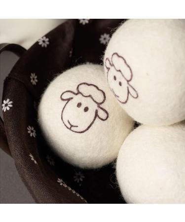 6Pack Wool Dryer Balls Reusable Reduces Clothing Wrinkles and Saves Drying Time Wool Balls Replaces Dryer Sheets Wool Balls for Dryer Laundry Balls for Dryer(#1) - Buy Online on SooperMarket.com