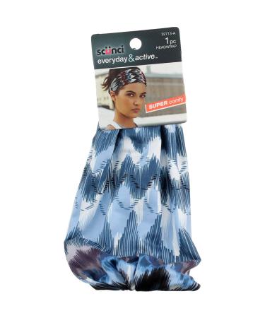 Scunci Everyday & Active Printed Headwrap Super Comfy 1 Piece