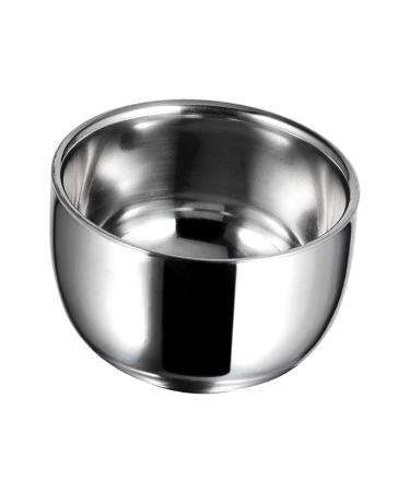 MagiDeal Stainless Steel Shaving Bowl Unbreakable Double Layer Durable Shaving Mug Shaving Soap Cup for Husband and Him