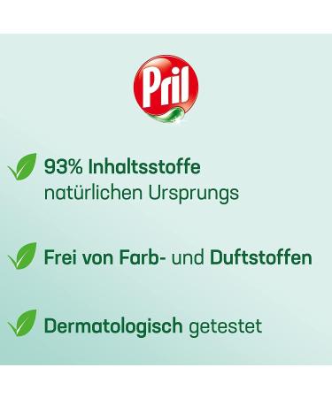 Pril Fragrance-Free Dishwashing Detergent 420 ml - Sensitive High Fat Cleaning Power Blue Angel Certified Refillable Pump - Buy Online on SooperMarket.com