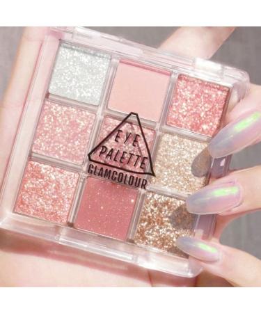 Lovelycat 9 Colors Glitter Eyeshadow Makeup Palette Matte High Pigmented Colorful Creamy Texture Eye Shadow Powder Natural Waterproof Long Lasting Eyeshadow Powder Cosmetics (pink) - Buy Online on SooperMarket.com