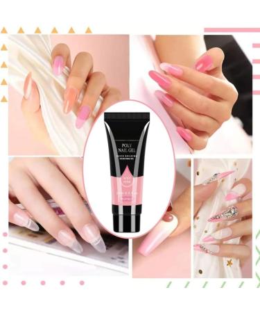 LOUMMRCY PolyGel Nail Kit All-in-One Starter Set for Nail Extensions & Art | 8 Pieces French Nail DIY Kit for Beginners & Home Manicure - Buy Online on SooperMarket.com