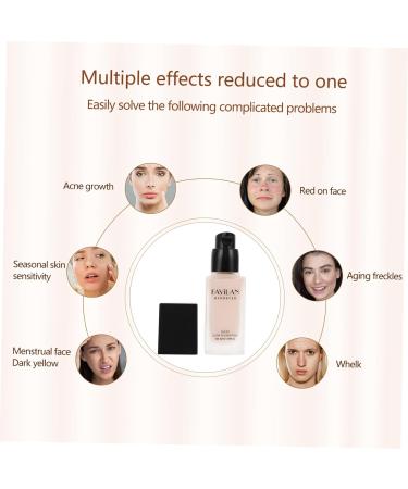 PLAFOPE Liquid Foundation Beauty Foundation Waterproof Foundation Concealer Foundation Makeup Glass Black - Buy Online on SooperMarket.com