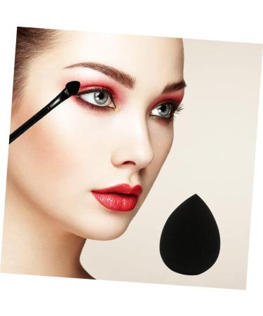 PLAFOPE 30pcs Double Ended Eyeshadow Brush Eyeshadow Sponge Stick Sponges Makeup Black Wooden Handle - Buy Online on SooperMarket.com