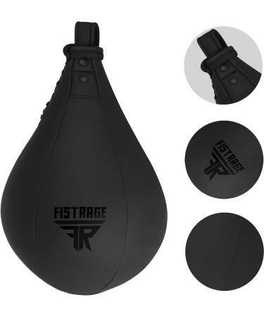 FISTRAGE Speed Ball Boxing Leather MMA Muay Thai Training Punching Dodge Striking Bag Kit - Black - Buy Online on SooperMarket.com