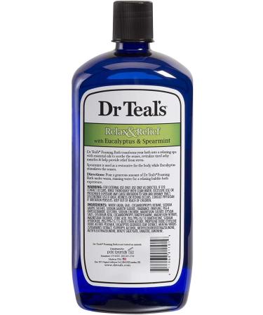 Dr. Teals Eucalyptus & Spearmint Foaming Bath Gift Set - 68oz (2 Pack) - Nourishing Epsom Salt with Essential Oils for Skin Hydration - Relaxation and Stress Relief at Home - Buy Online on SooperMarket.com