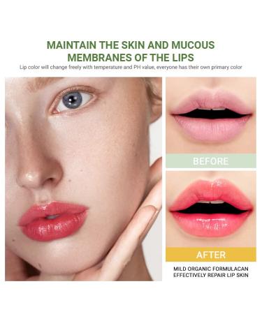 6Pcs Aloe Vera Tinted Lip Balms PH Lip Color Changing Lipstick Set - Long Lasting Korean Mood Lip Tint Gloss for Women & Girls - Buy Online on SooperMarket.com