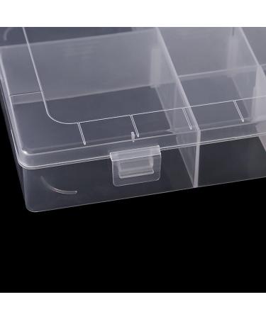 Yawdil 14 Grids Plastic Organizer Box With Dividers Large Grids Tackle Box Organizer Clear Snackle Box Container For Jewelry Art Diy Crafts Tapes Beads And Small Parts - Buy Online on SooperMarket.com