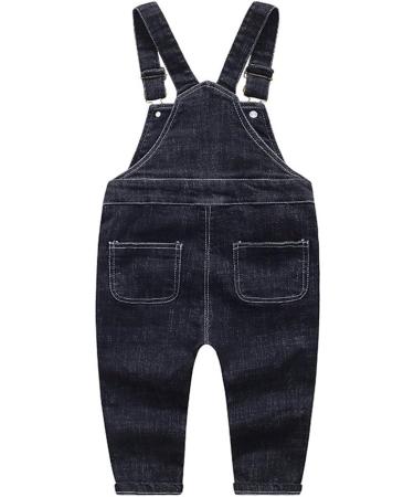 KIDSCOOL SPACE Baby & Little Boys/Girls 12-18 Months Blue Denim Overalls - Soft Ripped Washed Design | Shop Now - Buy Online on SooperMarket.com