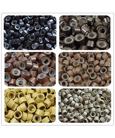 500 Micro Rings for Real Hair Extensions with Silicone Insert - Black | Premium Quality Micro Ring Extensions - Buy Online on SooperMarket.com