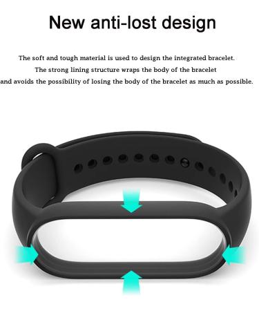 PIXESTT 20 PCS Straps for Mi Band 6/Mi Band 5 - Anti-Lost Silicone Wristband for Xiaomi Mi Band 5/Amazfit Band 5 - Buy Online on SooperMarket.com