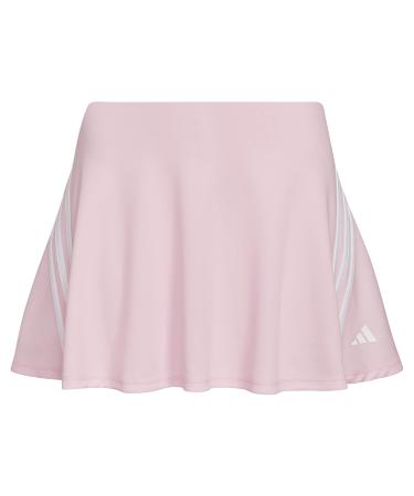 adidas Girls' Big Elastic Waistband 3-Stripe Skort 3T Clear Pink