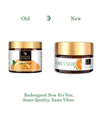 Good Vibes Orange Refreshing Face Gel - Hydrating Anti-Aging Moisturizer | Lightweight Cream for All Skin Types | Paraben & Sulfate Free 3.53 Oz (100g - Buy Online on SooperMarket.com