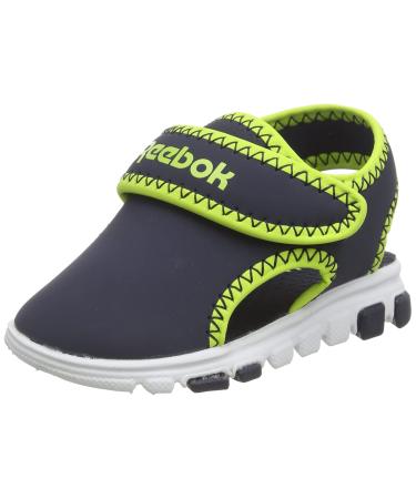 Reebok Baby Boy's Wave Glider Iii Sandals 6.5 UK Child Vector Navy Acid Yellow Ftwr White