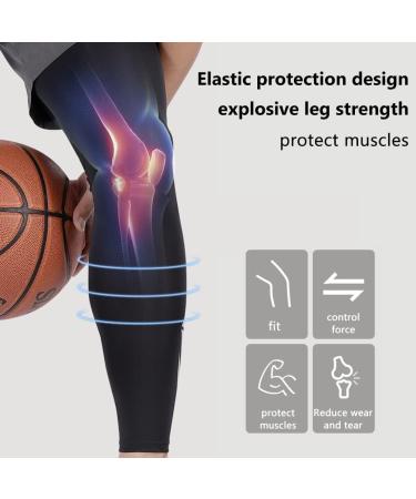 Henoot Compression Leg Gulp - Sport Long Leg Cuffs for Sun Protection & Performance in Running Basketball Football Cycling & Fitness - Buy Online on SooperMarket.com