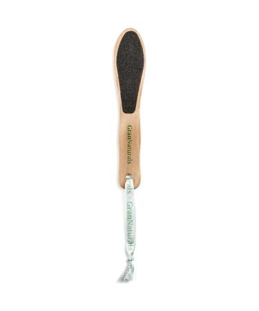 2 Sided Wooden Foot File - Dry Dead Skin Exfoliator Sander & Scrubber Tool for Feet and Heel - Men & Women