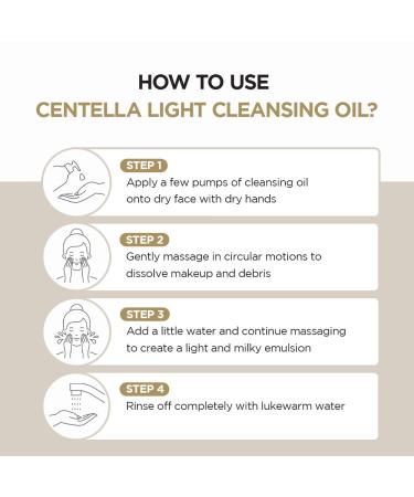 SKIN1004 Madagascar Centella Light Cleansing Oil 6.76 fl.oz - Pure & Light Micellar Oil for Fresh Cleansing - Hypoallergenic Formula - 200ml - Buy Online on SooperMarket.com