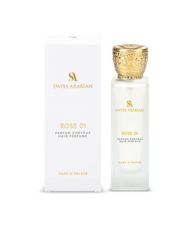 Swiss Arabian Rose 01 - Hair Perfume for Women - Floral Fruity Fragrance - Hair Mist with Vitamin E - Blend of Lychee Peony and Vanilla - 1.7 oz - Buy Online on SooperMarket.com