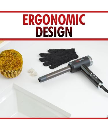 CHI Lava Curl Shot - Hair Curling Wand for Voluminous Shiny Curls | Ergonomic Design Lower Temperature Long-Lasting Results - Free International Shipping - Buy Online on SooperMarket.com