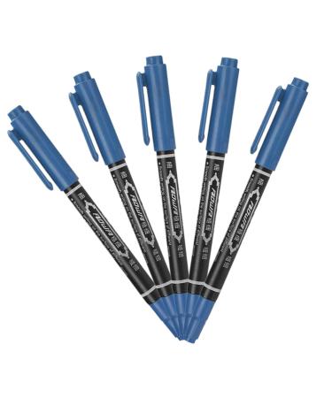 Hemoton 5pcs Pen Eyebrow Pen Pens Eyebrow Position Pen Double Head Drawing Tool 13.9x1.8cm Blue