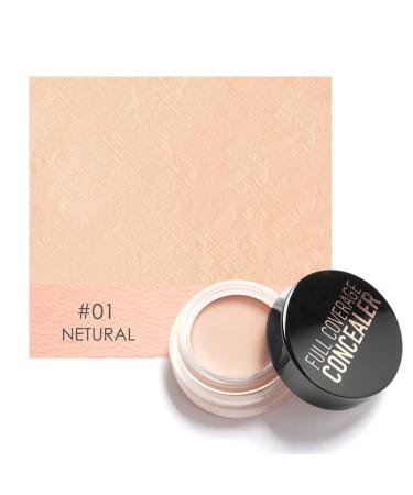 Concealer Creamy Concealer Full Coverage Concealer Dark Circles Treatment Creamy Spot Acne Correcting Concealer(#1)