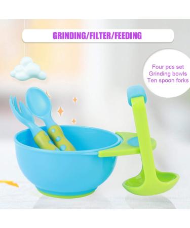 Infant Freshfood Mash Bowl - Food Grade PP Baby Food Masher Bowl - Lightweight Home Feeding Essential (Blue/Green) - Buy Online on SooperMarket.com