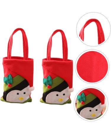 ABOOFAN 2pcs Hand Adorable Pouch Sweets for Candy Christmas Decor Bags Xmas Party Exquisite Non-woven 22x15cm Assorted Color 5 - Buy Online on SooperMarket.com