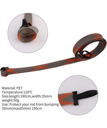 NATRUTH Rod Sock Fishing Rod Sleeve Cover Braided Mesh with Lanyard - 8pcs, 8 Color Options, for 74.8 Casting Sea Fishing Rods - Buy Online on SooperMarket.com