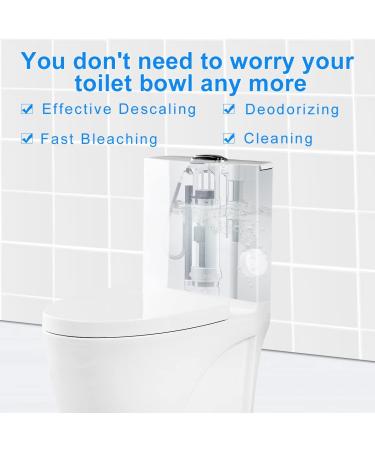 KIISIISO 12-Pack Toilet Bowl Cleaner Tablets - Automatic Tank Cleaner with Sustained Release Technology for White Bathroom - Buy Online on SooperMarket.com