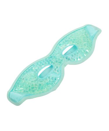 WOFASHPURET Cold Eye Compress Eye Gel Hot Super Soft Crystal Cotton Goggles Hollow Out Light Green 28.5x9x1.7cm