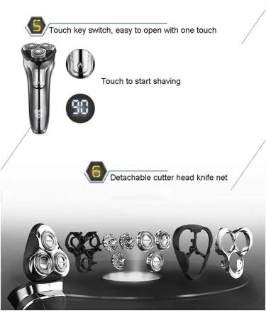 GeRRiT Electric Razor - Rechargeable Shaver with Pop-Up Beard Trimmer for Men | International Shipping Available - Buy Online on SooperMarket.com