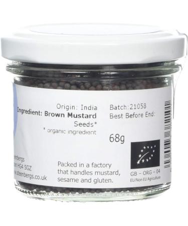 Steenbergs Organic Brown Mustard Seed 68g - Premium Quality | Steenbergs UK - Buy Online on SooperMarket.com