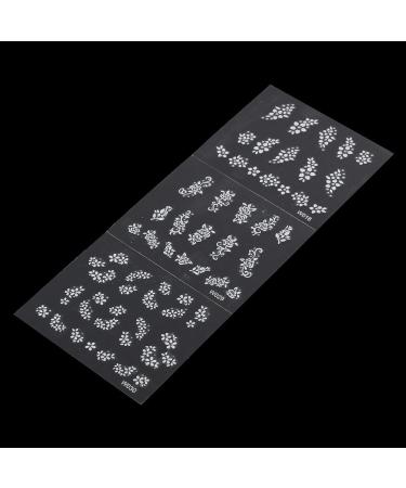 Brrnoo Nail Sticker 50 Sheets Multicolor Stylish 3D Nail Art Sticker Flower Design Adhesive Decal Decoration - Buy Online on SooperMarket.com