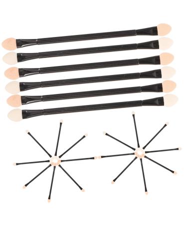 Housoutil 30pcs Disposable Eye Shadow Stick Long Handle Sponge Brush Miss