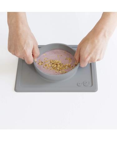 ezpz Mini Bowl (Coral) - Silicone Suction Bowl for Infants + Toddlers with Built-in Placemat - Includes Travel Bag - Buy Online on SooperMarket.com