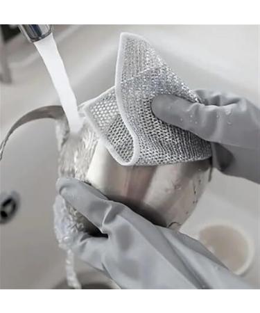 LONGLUAN Non-damaging Metal Bamboo Charcoal Cleaning Cloth Circularite Cleaning Pads Palutia Clean Cloth Non-Scratch Wire Dishcloth Resuable Double-Sided Mesh Metal Wire Cleaning Rag (10 Pcs) - Buy Online on SooperMarket.com