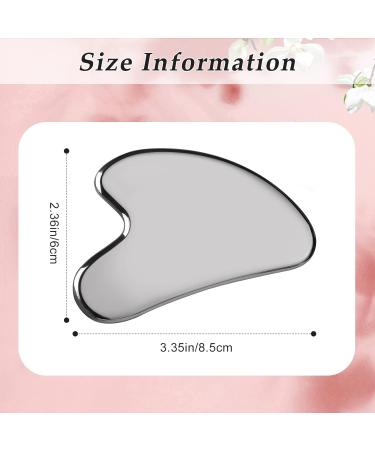 SUS304 Stainless Steel Gua Sha Facial Tool | Heart Shape Scraping Massage for Face Eye & Neck | Smooth SPA Therapy - Buy Online on SooperMarket.com