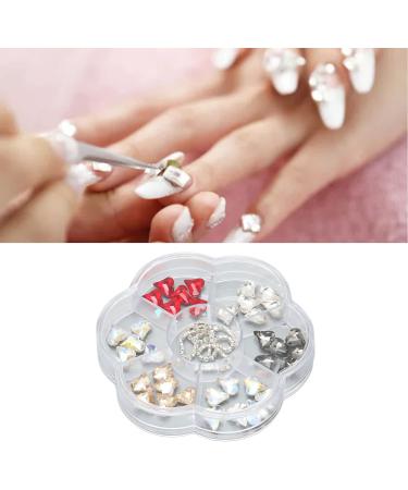 1 Box Resin Nail Art Ornaments Shiny Nail Rhinestones with Multi Sizes and Shapes Shiny Nail Accessories for Girls Women DIY Decoration Supplies for Nail Art DIY Crafts - Buy Online on SooperMarket.com