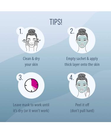 7th Heaven Stardust Heavenly Aquamarine Peel-Off Coconut Clay Face Mask to Remove Blackheads Hydrate and Nourish for Ultra Clean Glowing Skin - Ideal for Normal Combination and Dry Skin 10ml - Buy Online on SooperMarket.com