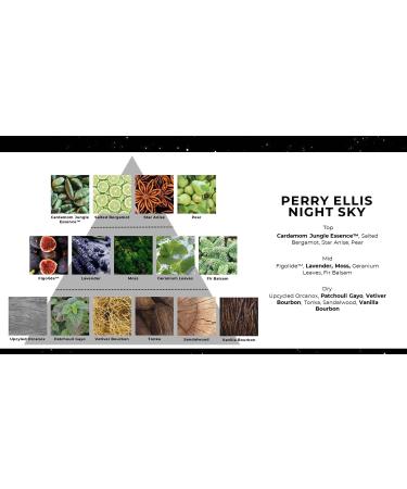Perry Ellis Night Sky - Men's Cologne - 3.4 fl oz Eau de Toilette - bergamot anise pear fig geranium lavender fir balsam vanilla vetiver sandalwood - Buy Online on SooperMarket.com