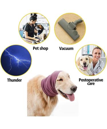 Treonca Quiet Ears 3-Pack Dog Snoods | Ear Covers for Noise | Small Size (Black, Pink, Purple) - Buy Online on SooperMarket.com