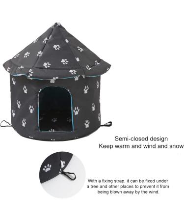 Outdoor Weatherproof Cat House - Perfect Pet Hut for Indoor & Outdoor Use | Easy to Assemble Traditional Yurt Design - Buy Online on SooperMarket.com