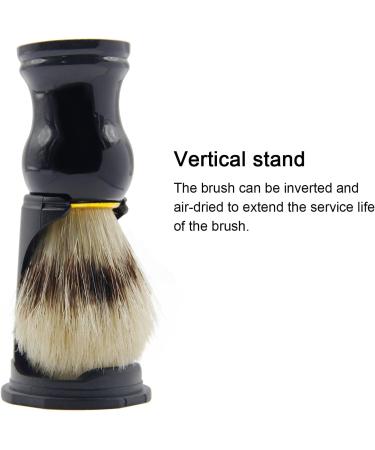 Premium Men's Shaving Brush - Soft Hair Razor Brush with Black Dripping Tape Holder for Facial Cleaning & Grooming - Buy Online on SooperMarket.com